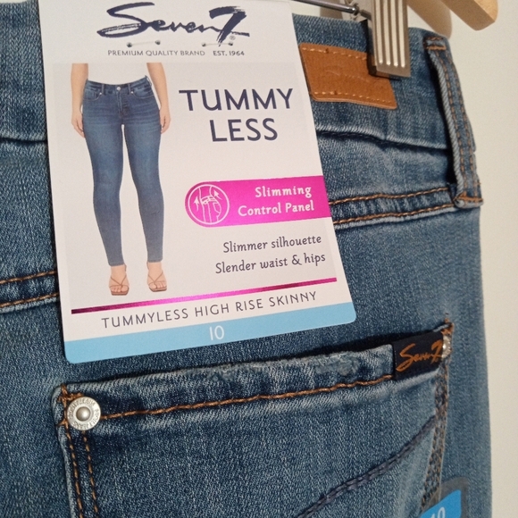 Seven tummyless highrise skinny jeans women's size 10 NWT - Picture 8 of 9